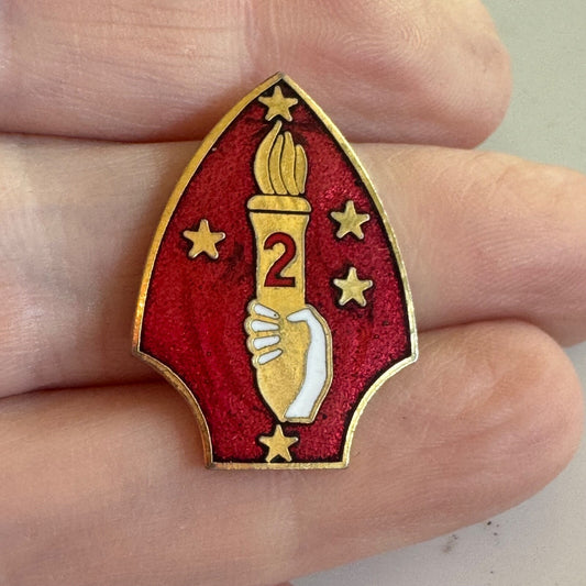 Vtg 2nd Marine Expeditionary Force – Torch, Stars, and Red Shield USMC