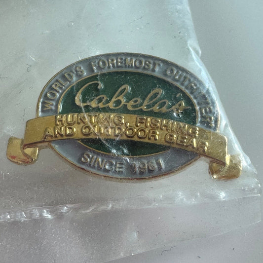 Cabela’s World's Foremost Outfitter Branded Pin Tie Tack – New in Packaging