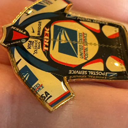 Vintage USPS Bicycle Jersey Lapel Pin Tour de France Trek