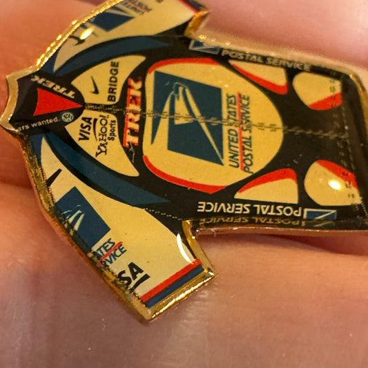Vintage USPS Bicycle Jersey Lapel Pin Tour de France Trek