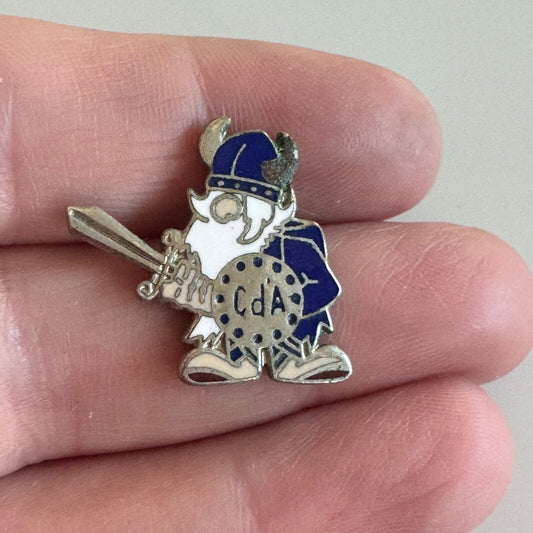 Vintage Coeur D'Alene High School Vikings Lapel Pin Idaho