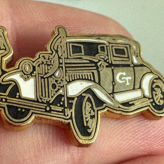 Vintage Ramblin' Wreck Georgia Tech Lapel Pin