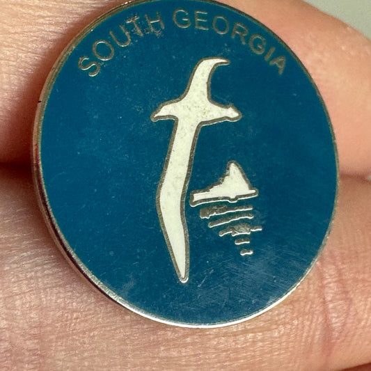 Vintage South Georgia Heritage Trust Albatross Enamel Travel Souvenir Pin