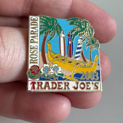Vintage 2003 Trader Joe's Rose Parade Lapel Pin Bowl