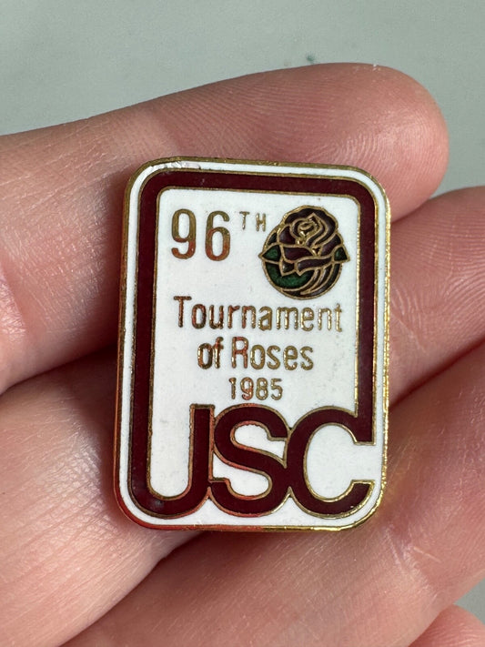Vintage 1985 96th Tournament of Roses USC University of Southern California Pin