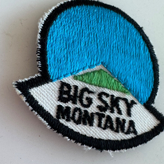 Vintage Big Sky Montana Logo Ski Resort Patch