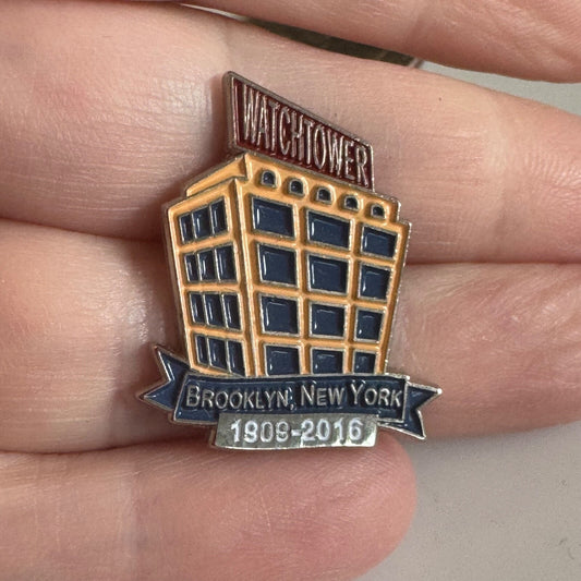 Watchtower Brooklyn New York 1909-2016 Lapel Pin
