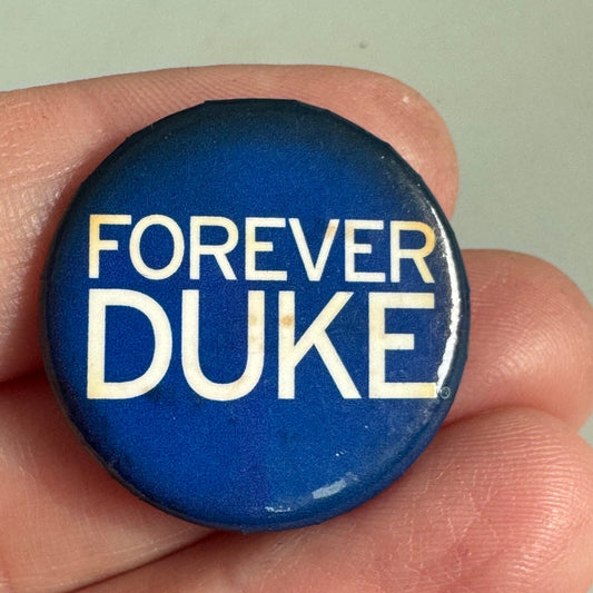 Vintage Forever Duke Lapel Pin Button University Blue Devils