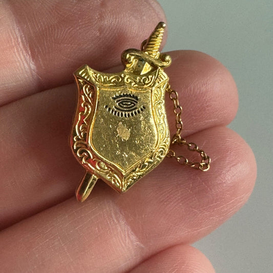 Phi Delta Theta Look Gold Tone Fraternity Lapel Pin