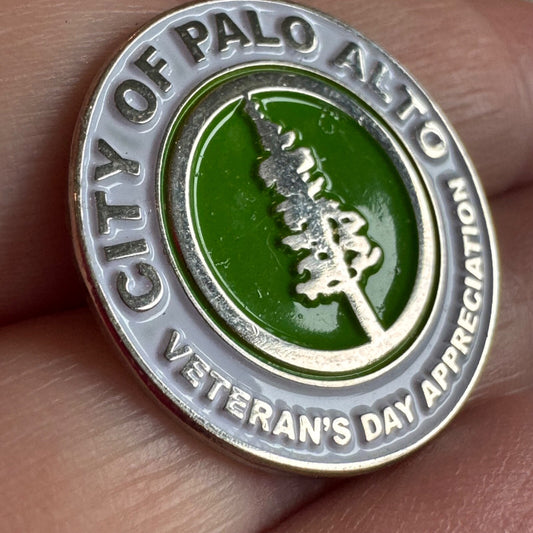 City Of Palo Alto California Veterans Day Appreciation Lapel Pin