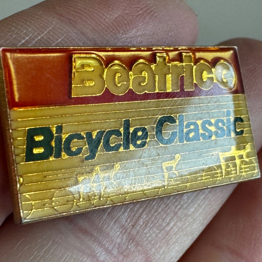 Vintage Beatrice Bicycle Classic Lapel Pin Texas 1980s