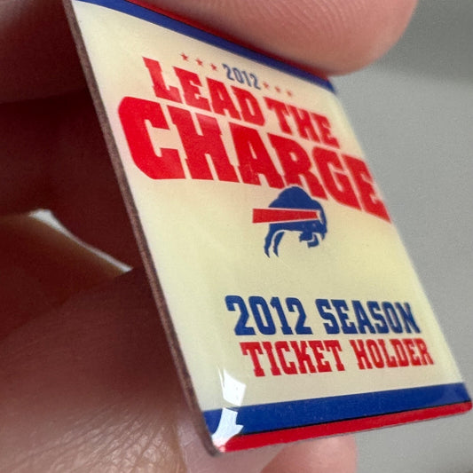 2012 Buffalo Bills NFL Lead the Charge Season Ticket Holder Lapel Pin