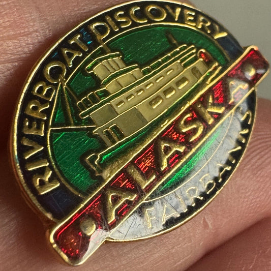Vintage Riverboat Discovery Fairbanks Alaska Lapel Pin