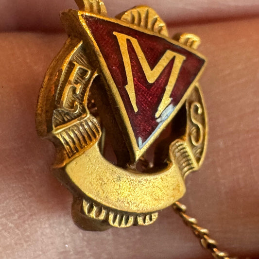1959 M. Episcopal School Lapel Pin M.E.S. E.S. Graduation