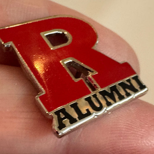 Vintage Rutgers Alumni R Lapel Pin Tie Tack