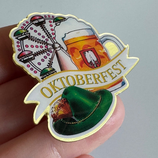 Spatenbrau Oktoberfest Germany Souvenir Pin – Beer Mug, Hat & Ferris Wheel