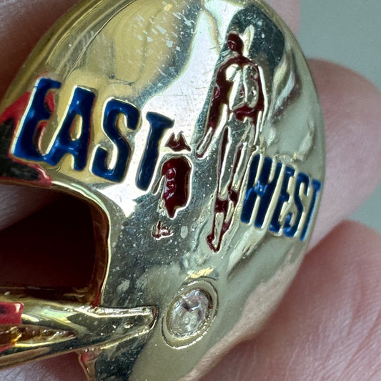 Vintage East West Shrine Football Classic and Pageant Helmet Lapel Pin RARE