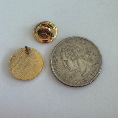 Vintage CBS Logo Gold Tone Lapel Pin Tie Tack
