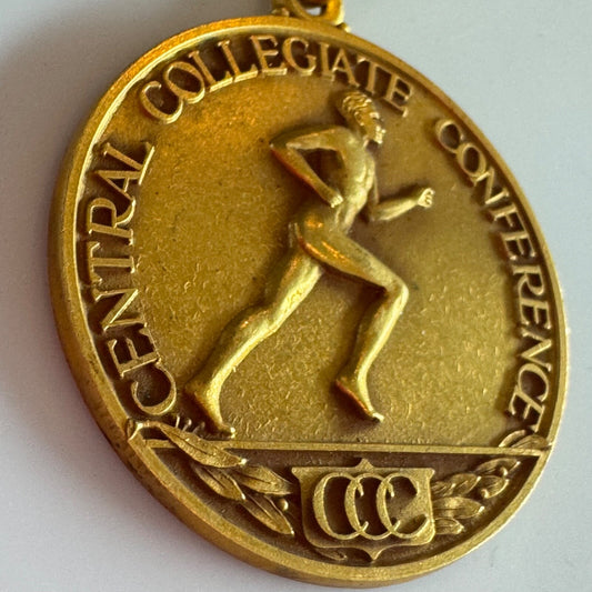 Vtg 1953 Central Collegiate Conference CCC Mile Relay 1st Place Medal Track NCAA