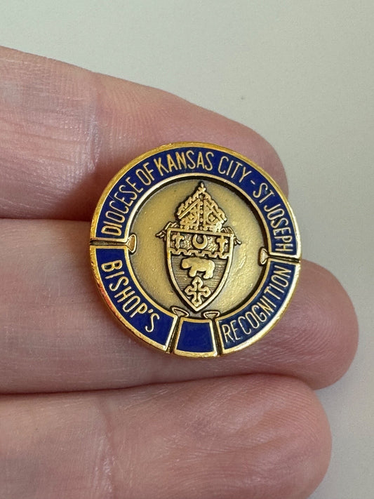 Vtg Diocese of Kansas City St. Joseph Bishop’s Recognition Award Pin Catholic