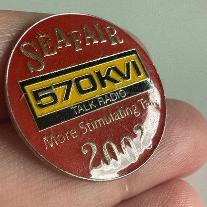 Vintage Seafair 570 KVI Talk Radio 2002 Seattle Lapel Pin