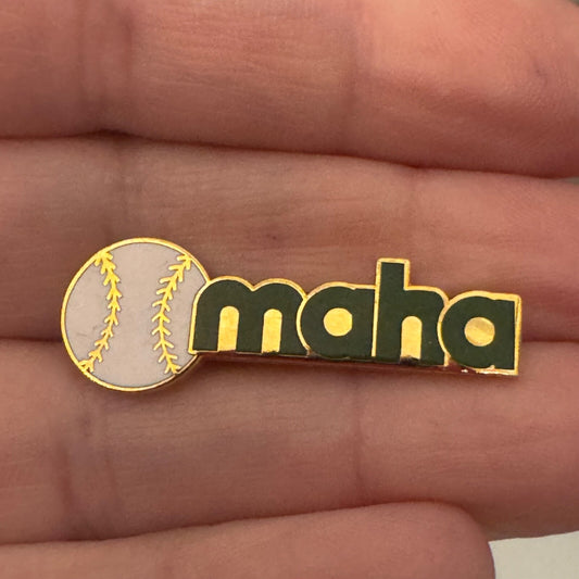 Vitnage Omaha Baseball Lapel Pin Nebraska