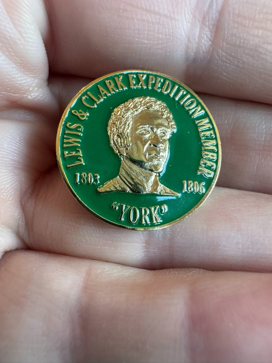 Vintage Lewis and Clark Expedition Member YORK Souvenir Lapel PIn