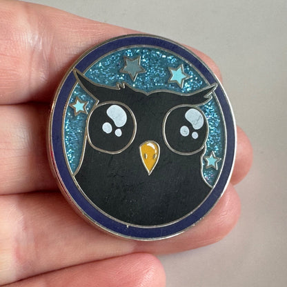 Exploding Kittens Official Pin Owl Glitter