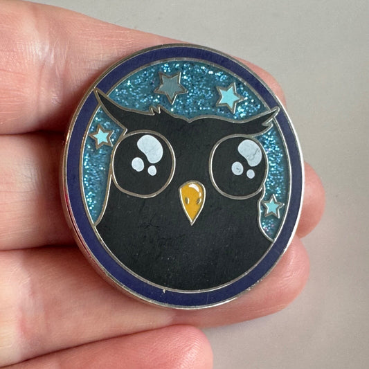 Exploding Kittens Official Pin Owl Glitter