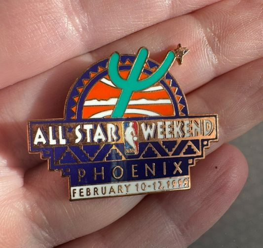 1995 NBA All-Star Weekend Phoenix Enamel Lapel Pin