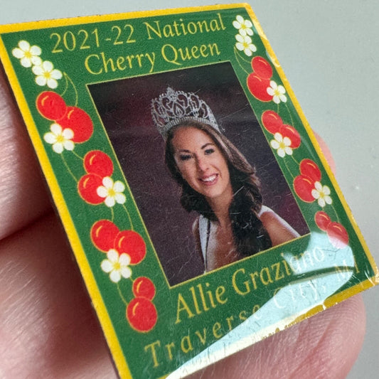 National Cherry Queen 2021-22 Traverse City Michigan MI Pin