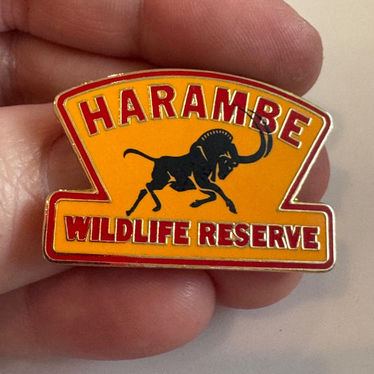 Vintage Harambe Wildlife Reserve Lapel Pin Disney Animal Kingdom