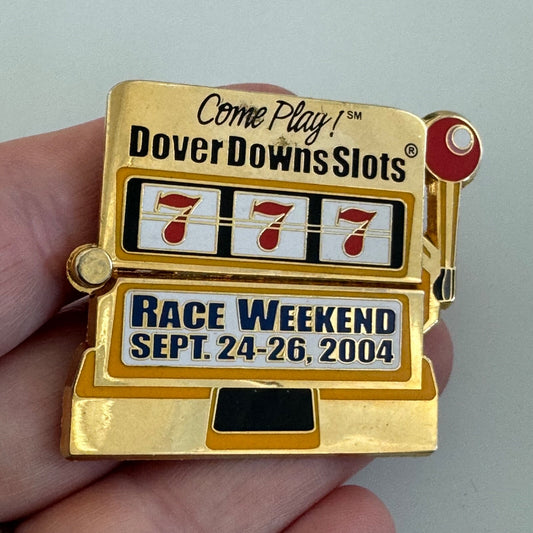Vintage 2004 Dover Downs Articulated Race Weekend Slot Machine Pin NASCAR
