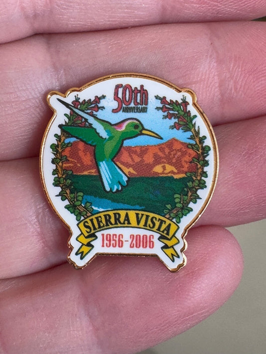 50th Anniversary of Sierra Vista Arizona 2006 Lapel Pin Hummingbird
