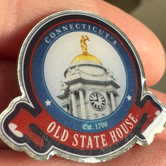 Connecticut's Old State House Souvenir Lapel Pin Connecticut CT