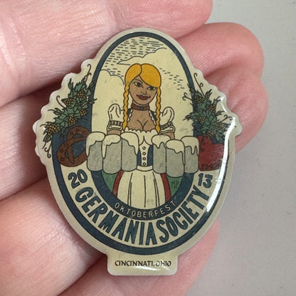 2013 Germania Society Oktoberfest Cincinnati Ohio Lapel Pin 