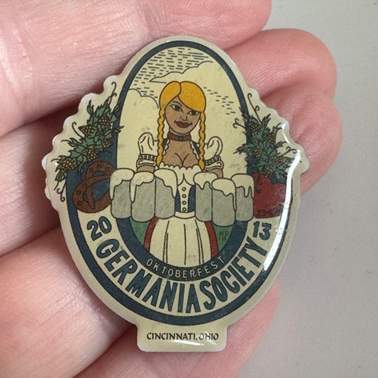 2013 Germania Society Oktoberfest Cincinnati Ohio Lapel Pin 