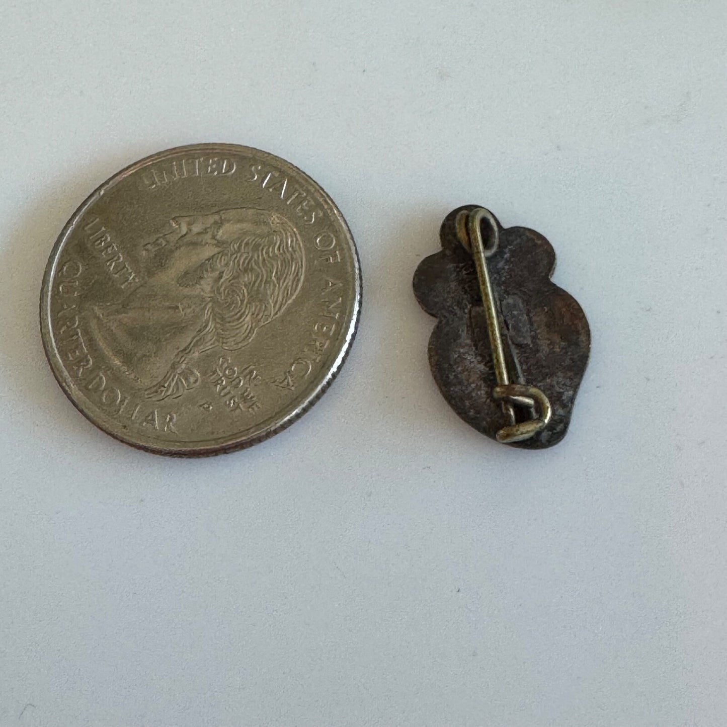 Vintage Catholic Jesu XPI Passio Passionist Heart Cross Pin