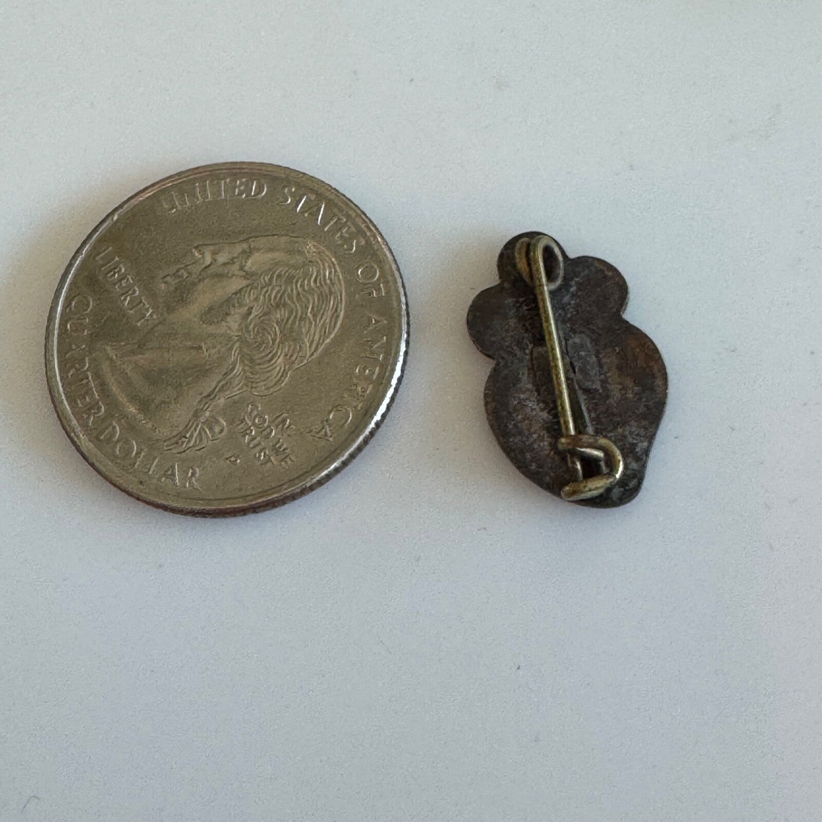 Vintage Catholic Jesu XPI Passio Passionist Heart Cross Pin