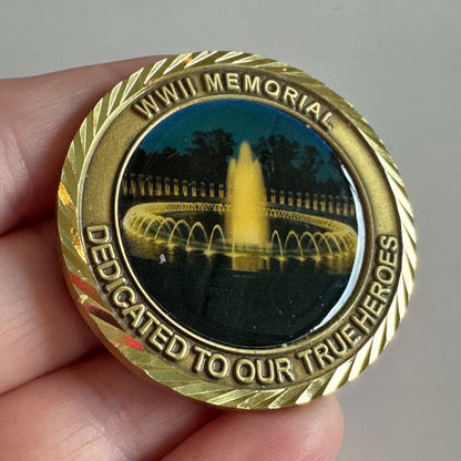 Badger Honor Flight Wisconsin Challenge Coin WWII Memorial