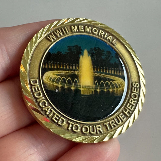 Badger Honor Flight Wisconsin Challenge Coin WWII Memorial
