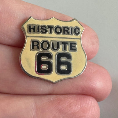 Historic Route 66 Highway Sign Pin 