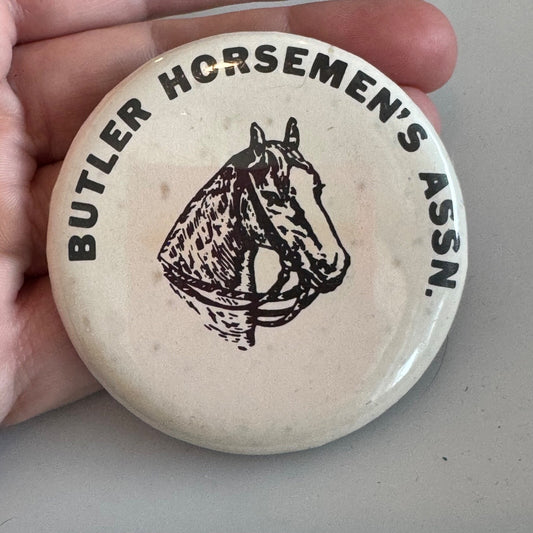 Vintage Butler Horsemen's Association Horse Medal Attachment Pin Button