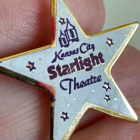 Vintage Kansas City Starlight Theatre Star-Shaped Pin RARE