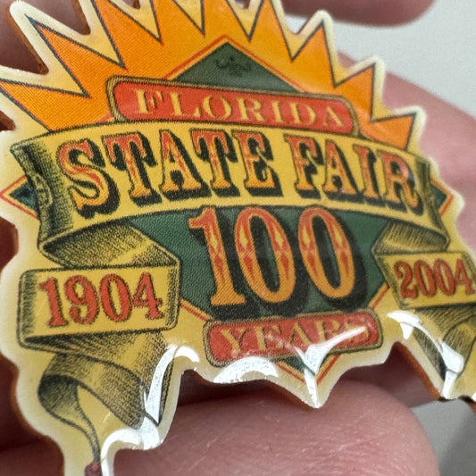 100th Florida State Fair Lapel Pin 2004 Anniversary 100 Years