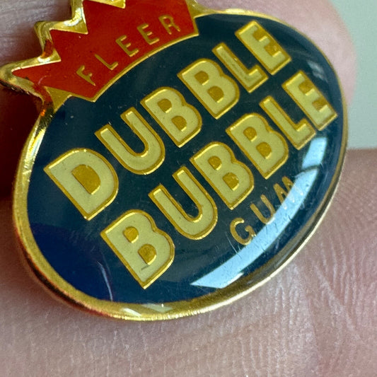 Vintage Fleer Dubble Bubble Gum Logo Lapel Pin RARE