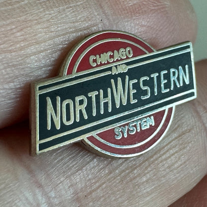 Vintage Chicago and NorthWestern System Railroad Lapel Pin 