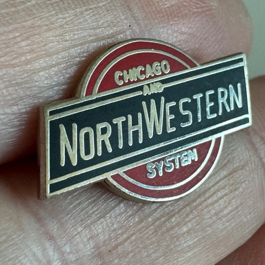 Vintage Chicago and NorthWestern System Railroad Lapel Pin 