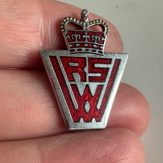 Vintage British Women's Royal Voluntary Service Pin