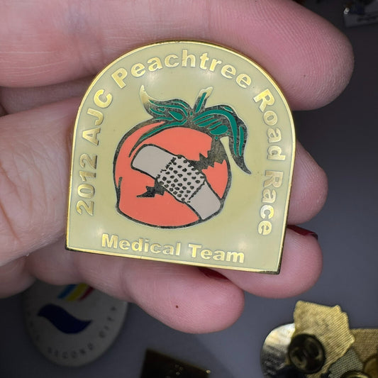 2012 AJC Peachtree Road Race - Medical Team - Enamel Lapel Pin
